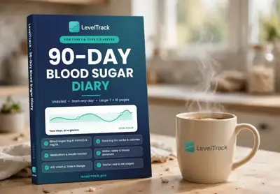 90-Day Blood Sugar Diary book cover